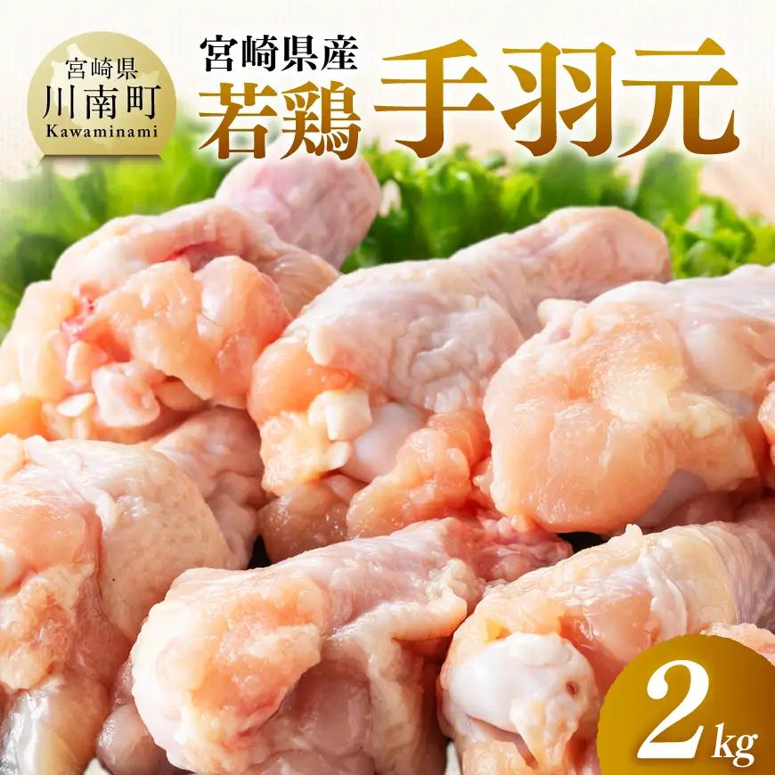 【宮崎県産】若鶏手羽元2kg(500g×4) 【 ふるさと納税 鶏肉 肉 鶏 とり 国産鶏肉 九州産鶏肉 宮崎県産鶏肉 国産 九州産 宮崎県産 手羽元 おかず  】