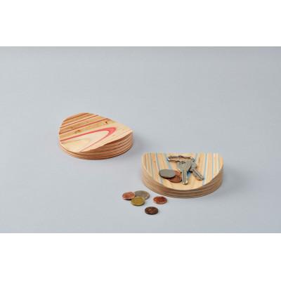 ふるさと納税 東川町 トレイ「mokume」レッド【0044-007-01】 |  | 01