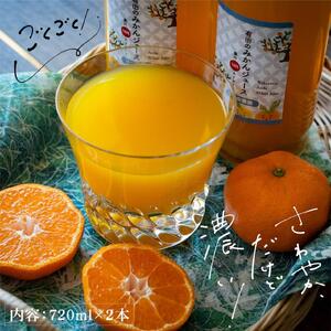 【爽やかなのに濃い！】無添加ストレートみかんジュース 720ml 2本