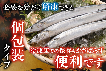 【北海道根室産】冷凍さんま40尾 C-30002
