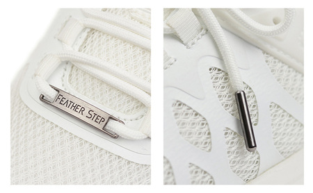 FEATHER STEP   FS-01日本製 スニーカー ダブルラッセル WHITE 28.0cm