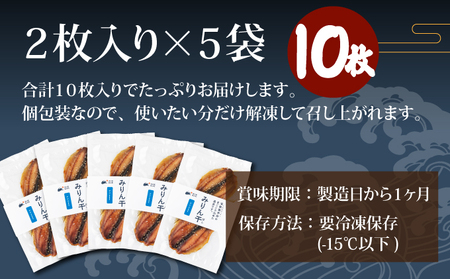 味醂干し あじ 2枚×5袋（10枚） MT016