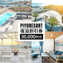 【ふるさと納税】PIYORESORT宿泊割引券 30,000円分 千葉県 南房総市 宿泊 割引券 クーポン 電子 一棟 貸切 1日1組 宿泊施設 海 海辺 BBQ 観光 海鮮 魚介類 風景 パーティー サプライズ 記念日ケーキ プール サウナ 送料無料