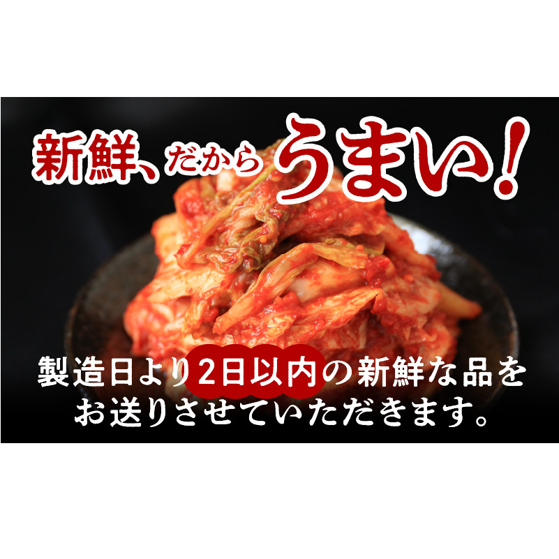 定期便 白菜キムチ 1kg × 3回【毎月配送コース 高評価 人気 惣菜 きむち 漬物 韓国グルメ おつまみ 家計応援 お楽しみ 福袋】 099Z246_イメージ5