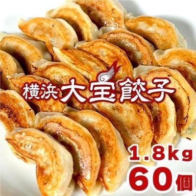 ふるさと納税 横浜市 横浜大宝餃子 もちもち肉汁 ジャンボ餃子 60個(30×2)