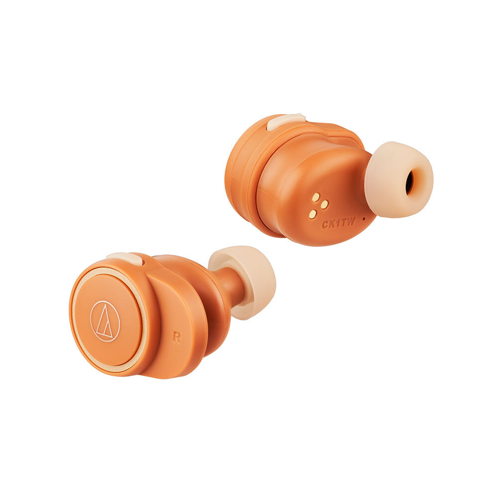 【ふるさと納税】オーディオテクニカ　完全ワイヤレスイヤホン ATH-CK1TW OR(オレンジ)