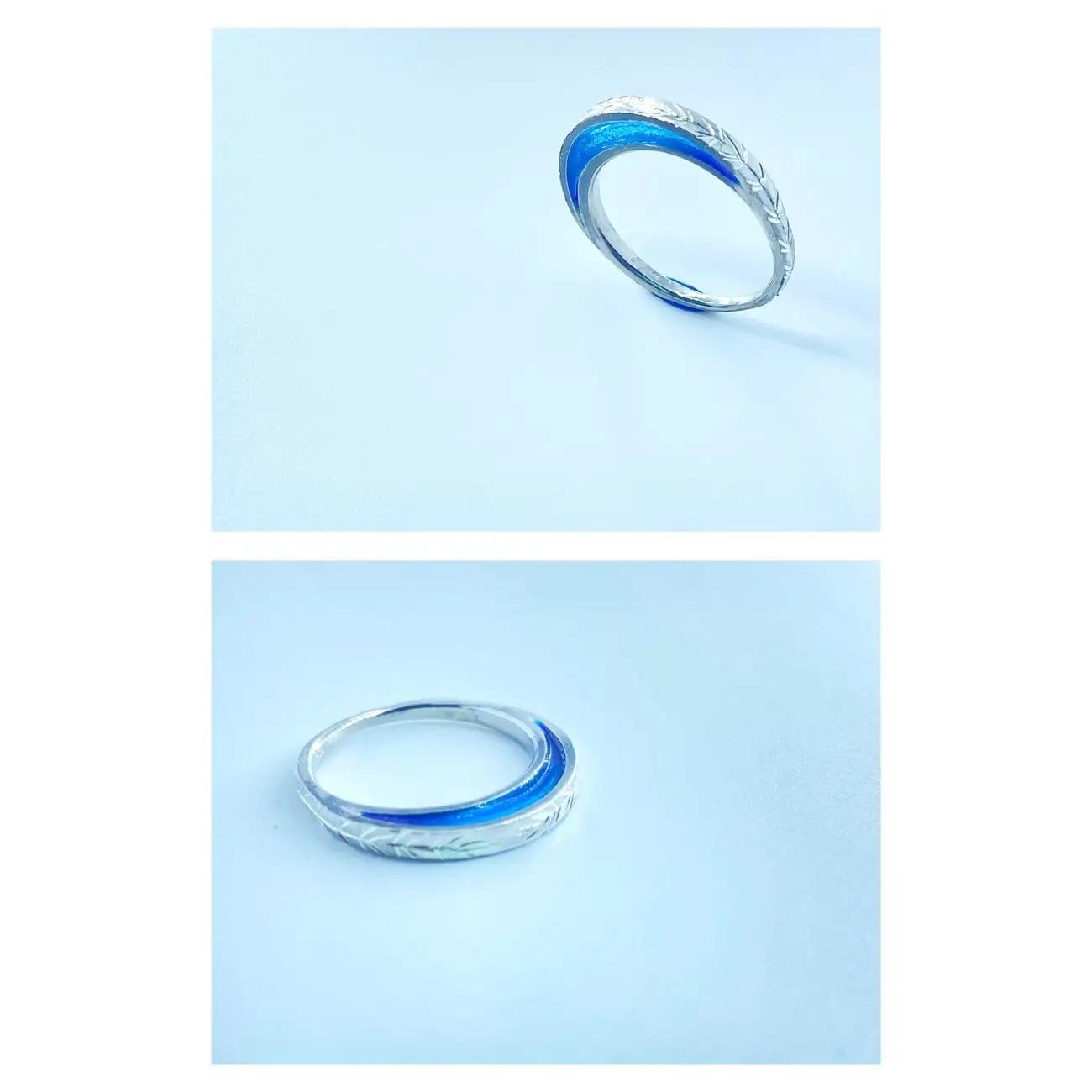 ブルーリング ｜誕生日 プレゼント ギフト 普段使い ジュエリー 七宝  マツモ  水草  浄化  リング シルバー ケリュネイア Keryuneia