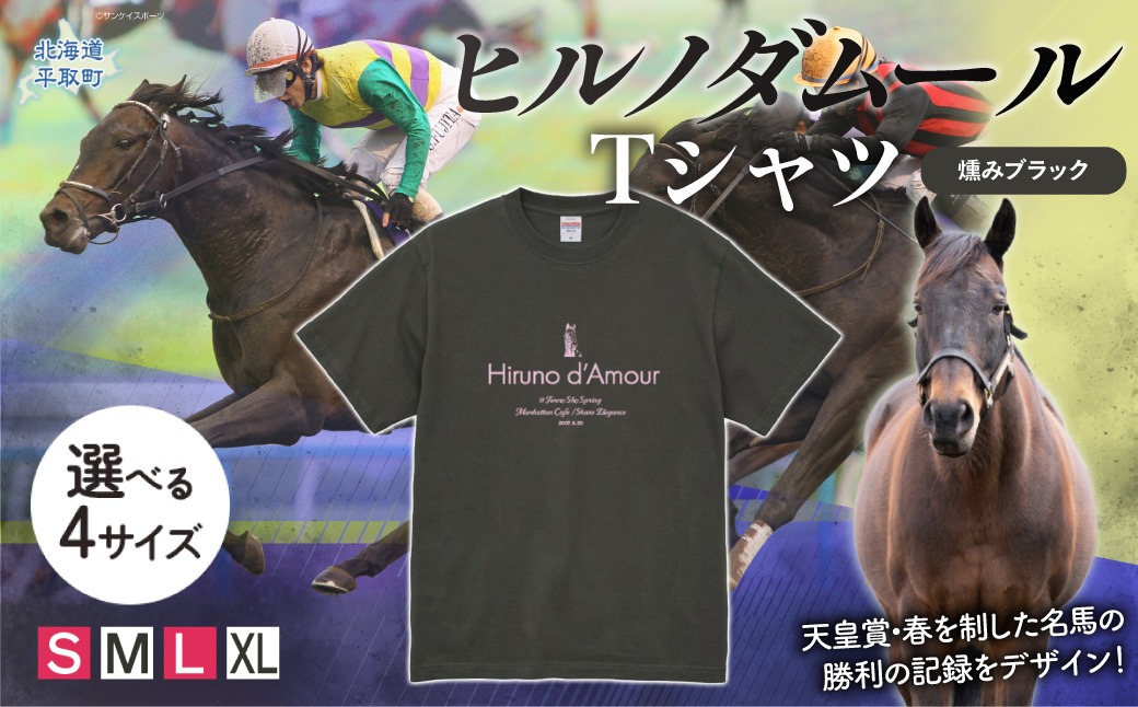 【ヒルノダムール】（燻みブラック）Ｔシャツ 選べる４サイズ BRTV300-v