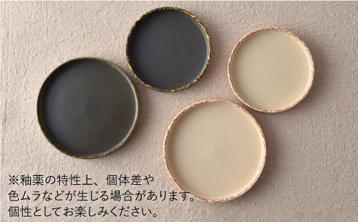 【波佐見焼】撥水花散らし お皿 セット【長十郎窯】 [AE05]