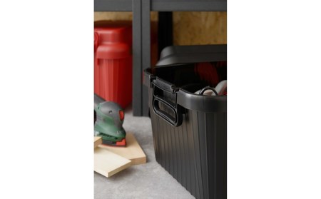 コンテナボックス ベリアスボート S ブラック 蓋つき コンテナボックス 収納コンテナ アウトドア boxコンテナ 屋外収納 収納ケース【010S057】