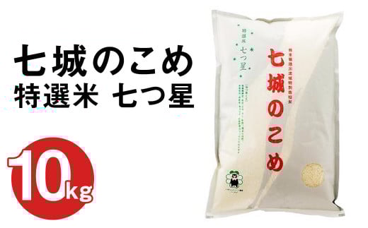 七城のこめ 特選米 七つ星 精米 計10kg（5kg×2袋）ヒノヒカリ《30日以内に出荷予定(土日祝を除く)》  白米 九州産 熊本県産