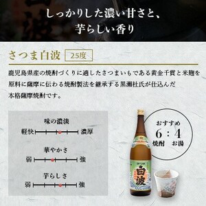 芋らしさが好き～限定焼酎＆さつま白波 1800ml×各1本【薩摩焼酎】A6-99【1563735】