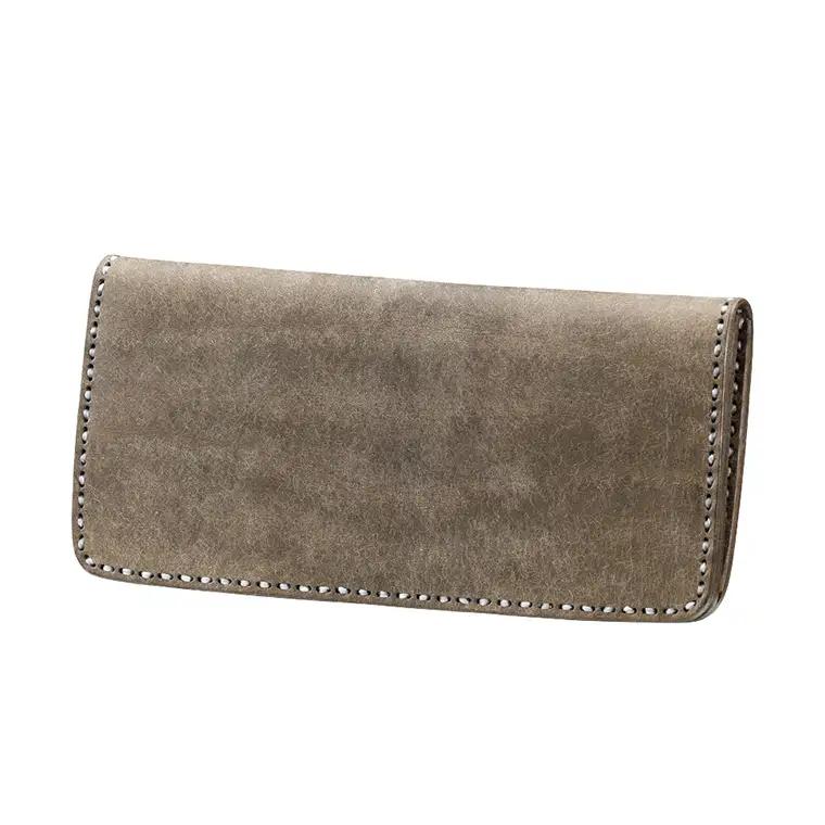 豊岡財布 haaki Leather ロングウォレット HLW305 / グリージオ / 長財布 薄型 財布 サイフ ブランド 小銭入れなし 牛皮革 プエブロレザー 革 メンズ レディース ハンドメイ