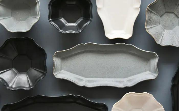 【美濃焼】八華 向付 2個セット ロックグレー×ロックグレー【Felice-フェリーチェ-藤田陶器】 食器セット おしゃれ 和 八角[MBX212]