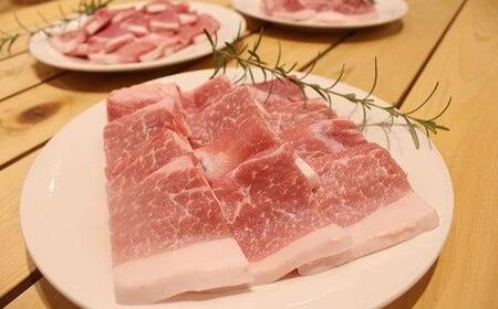 京丹波高原豚 モモ肉 焼き肉 1.3kg （豚 肉 豚肉 豚もも モモ 焼肉 焼き肉 京丹波高原豚 三元豚 ブランド豚 霜降り もも肉 焼肉 国産 ブランド 贈答 ギフト お歳暮 お中元 アウトドア 