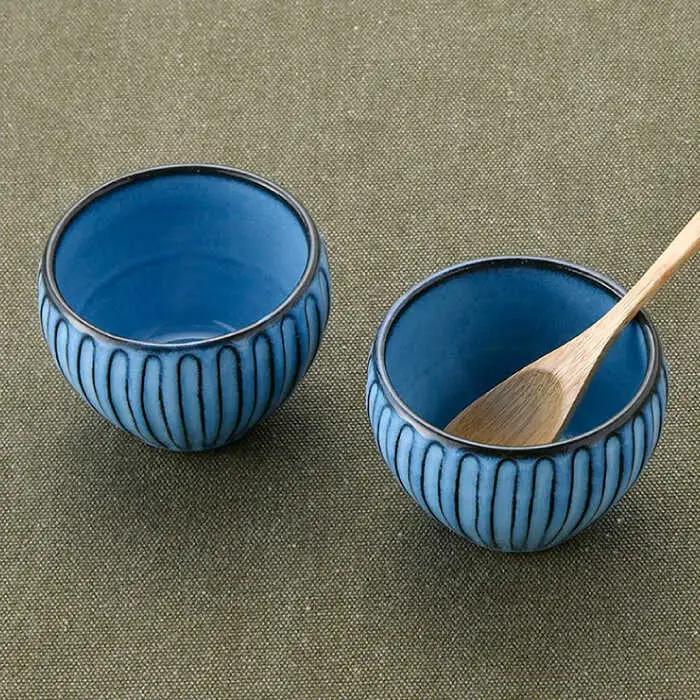 【波佐見焼】蒼しのぎ カップ 5点セット スープカップ 湯呑み 小鉢 食器 皿 【トーエー】 [QC41] 波佐見焼