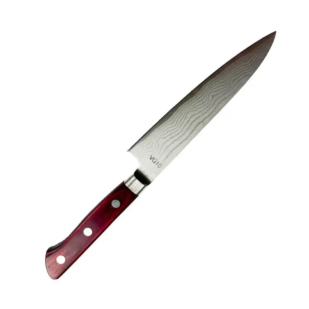 [成水] ダマスカスv金10号割込 ペティナイフ 刃部12cm キッチンツール ダマスカス 調理器具 料理包丁 【027S027】