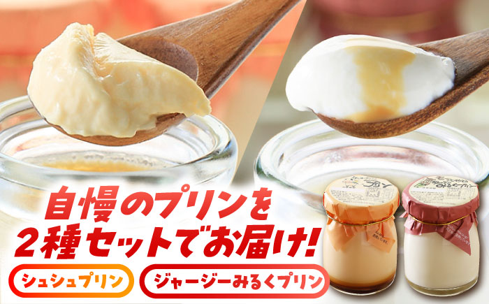 シュシュプリンとジャージーみるくプリンセット 6個入 大村市 おおむら夢ファームシュシュ [ACAA013]