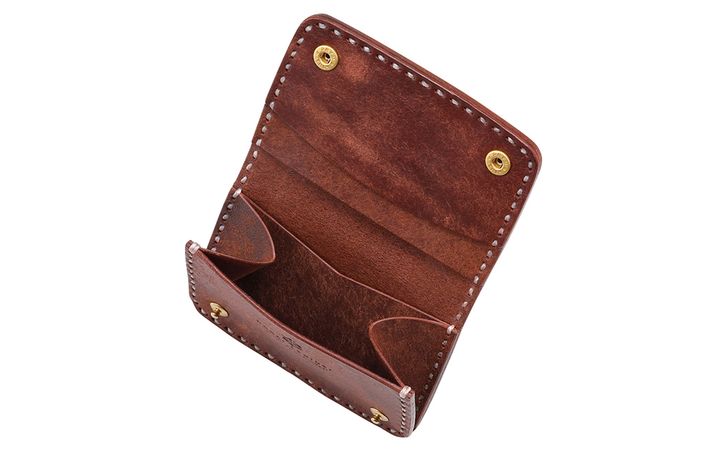 豊岡財布 haaki Leather コインパース HLW304 / チョコラート / コインケース 小銭入れ カード入れ 手のひらサイズ 財布 サイフ ブランド 牛皮革 プエブロレザー 革 メンズ 