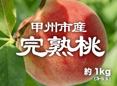 【桃】約1kg 山梨県産の完熟桃をお届け！受継ぐ50年以上の目利き力！【2024年発送】（PJ）B-167