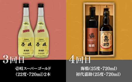【全9回定期便】 お酒の島定期便 《壱岐市》 焼酎 麦焼酎 むぎ焼酎 ビール クラフトビール 日本酒 純米大吟醸 クラフトジン [JZX004] 105000 105000円  コダワリ麦焼酎・むぎ焼