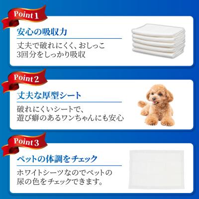 ふるさと納税 富士市 定期便【全6回】【極】シリーズ 犬用ペットシーツ 厚型レギュラー 96枚 ペットシート 日本製 |  | 01