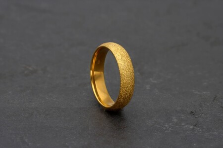 純金（24金）鍛造リング　スターダスト幅5.0ｍｍ　9000377813