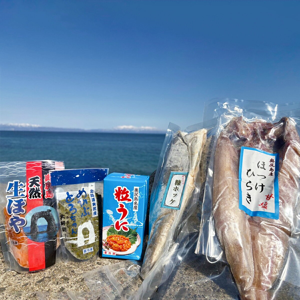【ふるさと納税】奥尻潜水部会の海産珍味詰め合わせ〈Bコース〉 海鮮 セット 5種 冷凍 | 海産物 珍味 海産珍味 うに ウニ 粒うに 瓶詰 ほっけ ホッケ ぬかぼっけ 漬け魚 めかぶ ホヤ ご飯のお供 おつまみ | 奥尻島 産直 産地直送 お取り寄せ グルメ | 北海道 奥尻町 送料無料