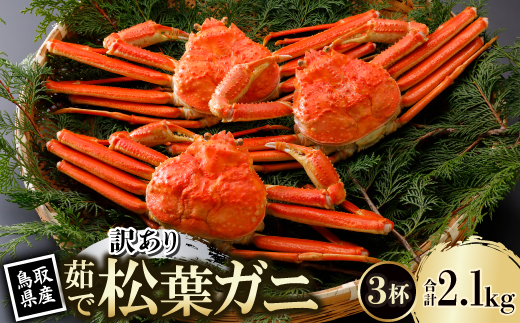 【先行予約】鳥取県産 訳あり 茹 松葉がに 700g×3杯(中村商店)2026年1月末より順次発送【配送不可地域：離島・北海道・沖縄県・東北・信越、北陸】