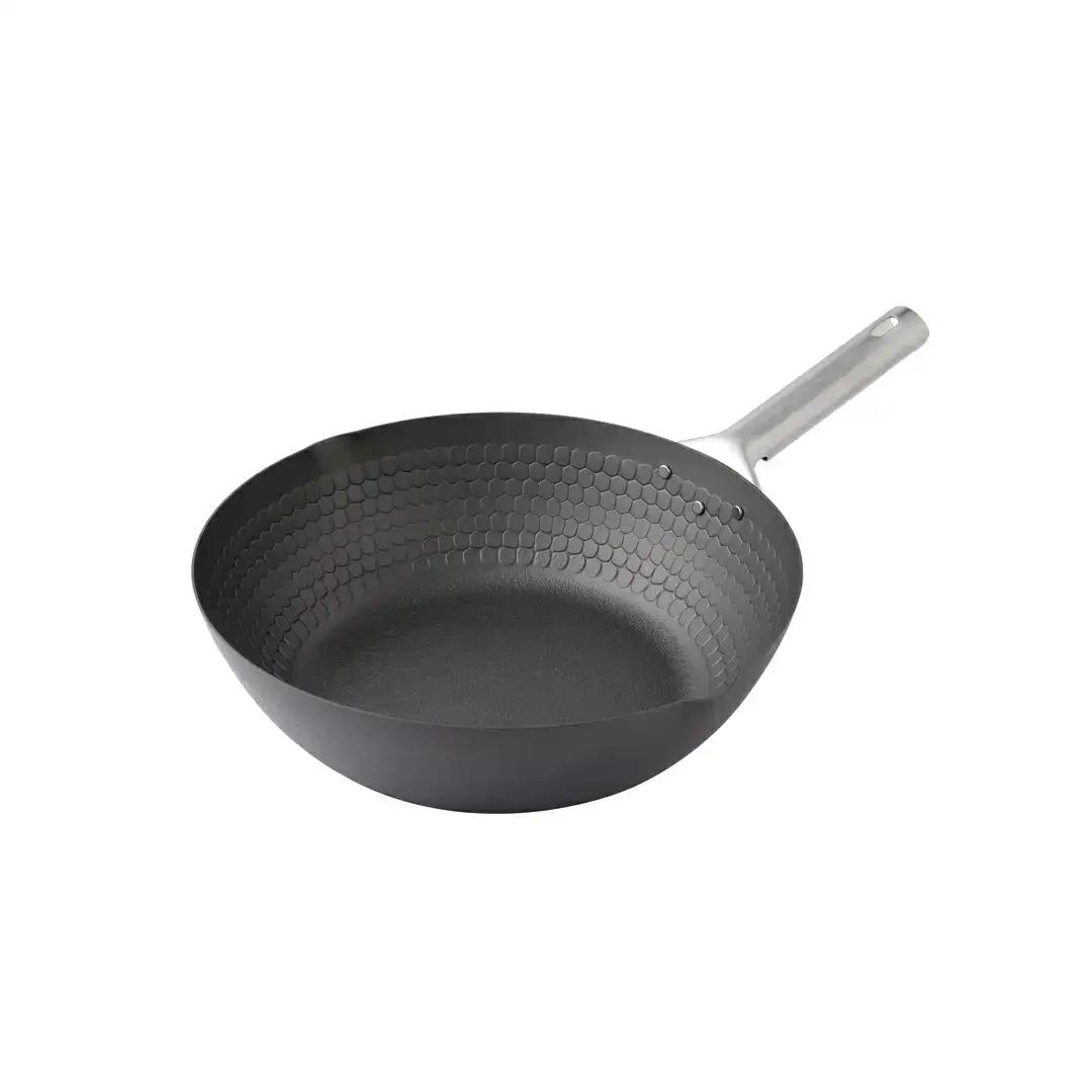 eN I中華 炒め鍋 28cm 蒸し器セット 中華鍋 蒸し器 スチーマー キッチン用品 調理器具 蒸し器