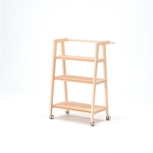 旭川家具　cosine　ワゴン シェルフ　メープル_04445【1154922】