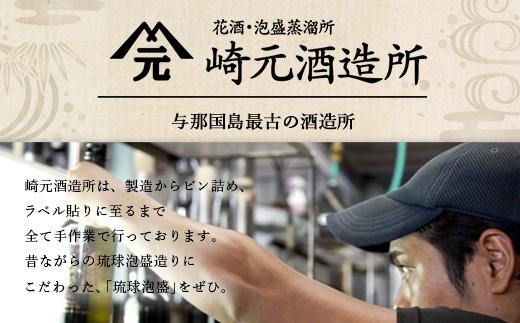 与那国島特産　クバ巻４３度２升半×1本 E010 ｜ 沖縄県 与那国町 与那国島 日本最西端 泡盛 酒 お酒 地酒 島酒 崎元酒造所 父の日 敬老の日 お中元 お歳暮 ギフト プレゼント 誕生日 記念 贈答 贈物