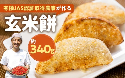 《先行予約》玄米餅 有機JAS認証 取得 農家が作る 玄米餅 1袋(7枚入) 餅 もち モチ 米 玄米 玄米餅 栽培期間中 農薬不使用 お取り寄せ グルメ 小分け お正月 ありがとうファーム