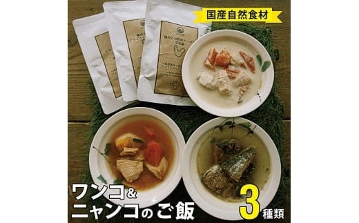 
無添加 ペット フード ワンコ と ニャンコ の ご飯 3種類 4袋 (イワシ煮 豆乳鍋 トマトシチュー) 犬 猫 ドッグフード キャットフード 安心 安全 ペットフード ペット用品 ヒューマングレード リッチフード いぬ ねこ 犬用 猫用 自然食材 魚 肉 野菜 やさい
