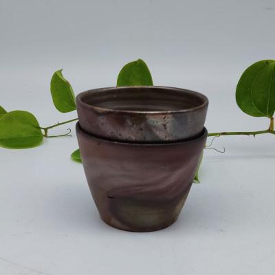 ふるさと納税 備前市 備前焼カップ　2個セット(登り窯) |  | 01