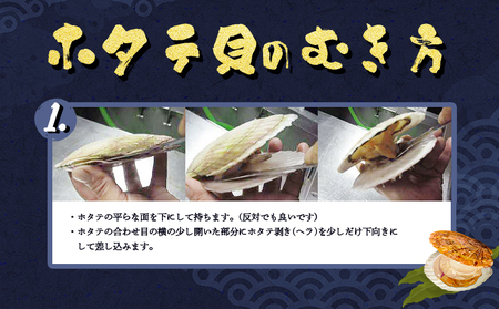 ～その場で選べる特産品～3,000円クーポン付きホタテ貝剥き体験【03035】