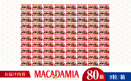 明治 マカダミアチョコレート 9粒×80箱  チョコレート 明治 チョコ ナッツ 大容量 大阪府高槻市/株式会社 丸正高木商店[AOAA035]