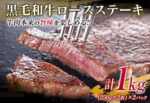 【令和7年1月配送】数量限定 黒毛和牛 ロースステーキ 4枚 計1kg 豚 ハンバーグ 4個 合計1.4kg 牛肉 国産 霜降り 人気 おすすめ 高級 贅沢 記念日 お祝い ギフト プレゼント お土産