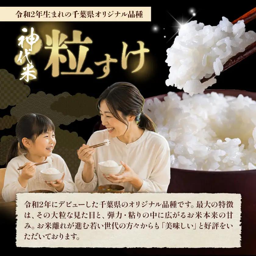【3ヶ月定期便】米 白米 神代米 粒すけ ぜん兵衛。