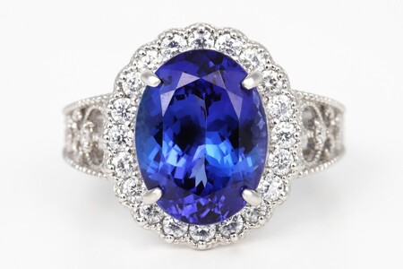 【ふるなび限定】【一点もの】タンザナイト（5.96ct）ダイヤモンドプラチナリング　R128　K06151-H　FN-Limited-SP