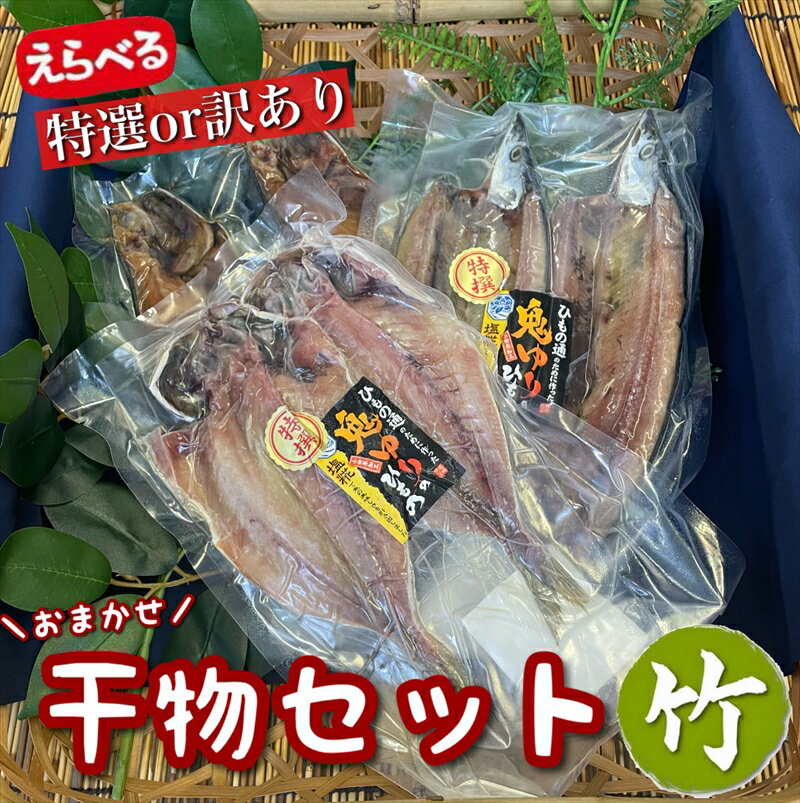 【ふるさと納税】厳選！小田原の旬の干物セット 竹【 まぐろや 神奈川県小田原市 】