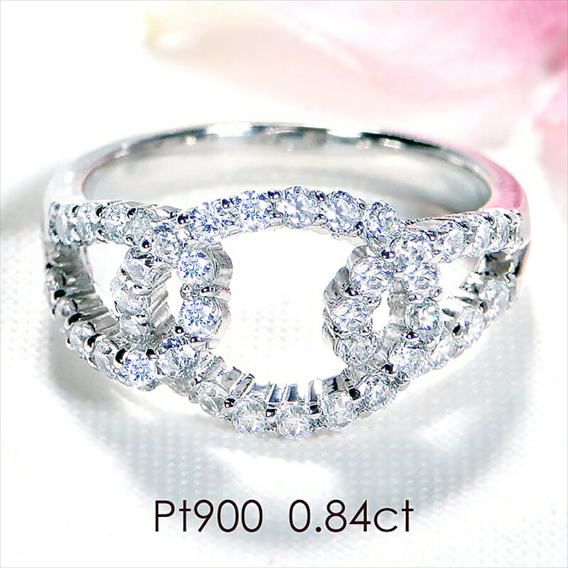 【ふるさと納税】 85-9-2 指輪 PT900 プラチナ リング ダイヤモンド 0.84ct 円形 サークル ダイヤ 【f159-pt】 ふるさと納税 ジュエリー 宝石 アクセサリー ダイヤモンド 誕生日 おしゃれ レディース 女性 ユニーク おすすめ 山梨県 南アルプス市 送料無料 ALPAZ064