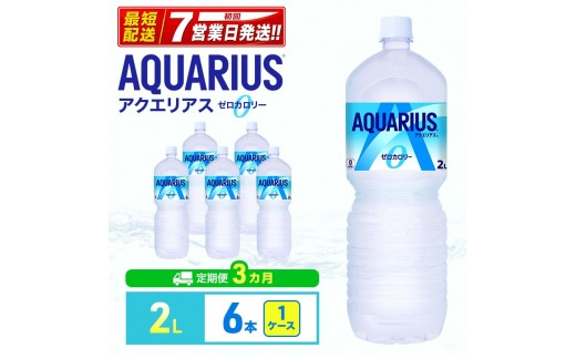 
                  アクエリアス 定期便 3ヶ月 アクエリアスゼロ 2L 1ケース 6本 セット 詰め合わせ ペットボトル
                