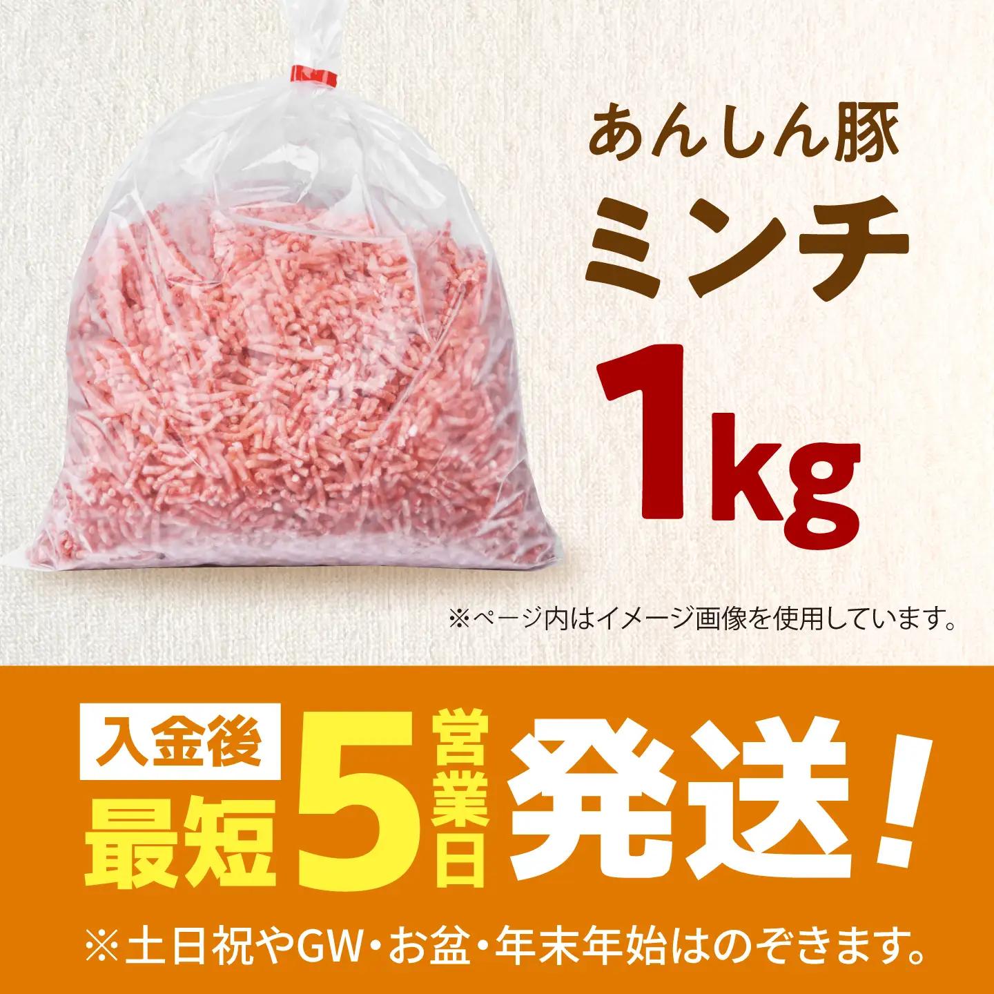 豚ミンチ 1kg 藤井ファーム[AWAF090]豚ミンチ