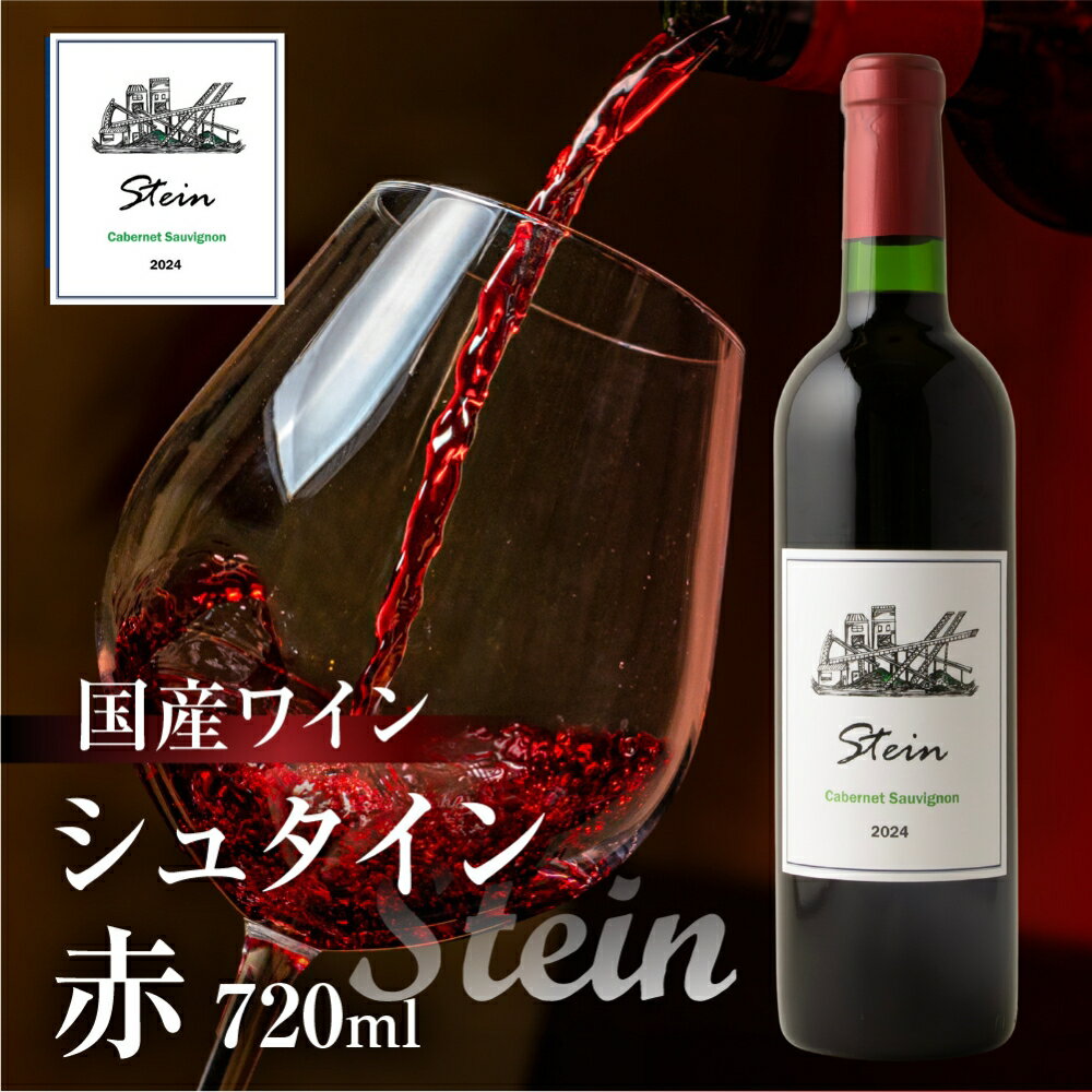 【ふるさと納税】Stein シュタイン ワイン 赤 1本 石巻産葡萄100％使用 赤ワイン 国産 赤