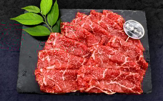 長崎和牛 すき焼き・しゃぶしゃぶ用 赤身スライス600g (モモ・ウデ 各300g)【株式会社 黒牛】 [OCE092] / 牛肉 九州 肉 すらいす