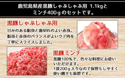 鹿児島県産黒豚 使い方色々 万能お肉セット 合計2kg