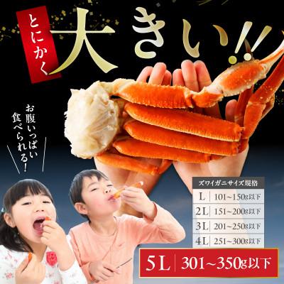 ふるさと納税 泉佐野市 【5Lサイズ】ずわい蟹 2kg ボイル済み 4肩前後 昆布仕立て 020C407 |  | 03