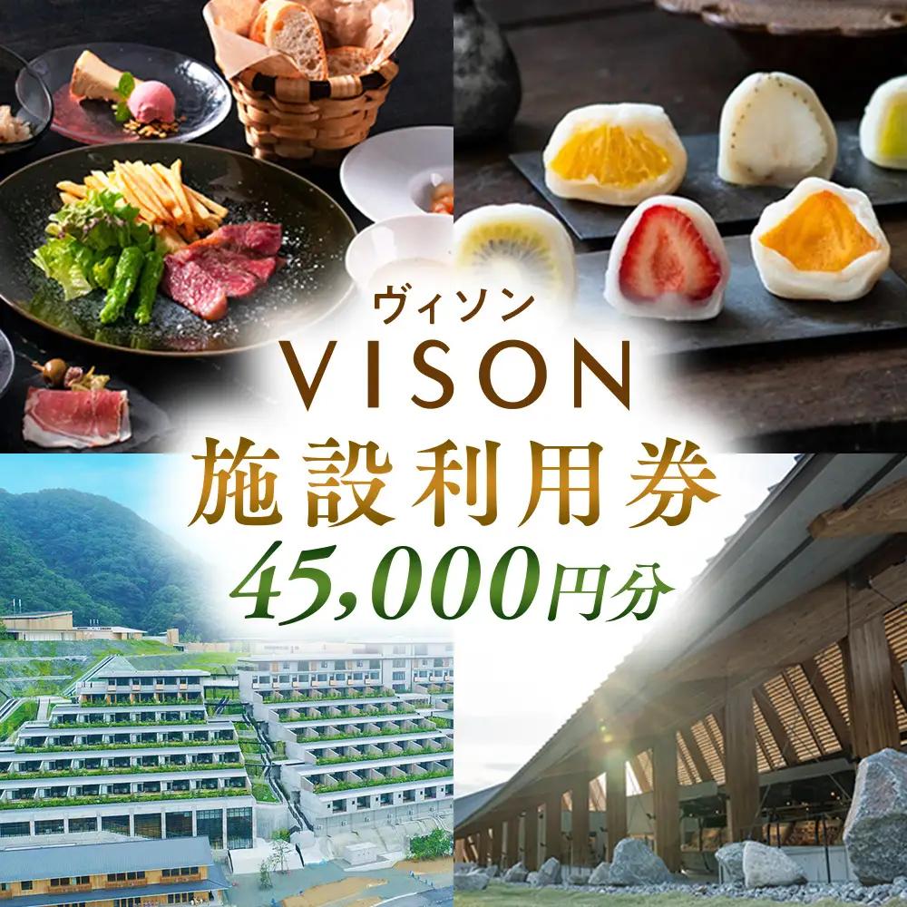 日本最大級の商業リゾート VISON 施設利用券 45,000円分