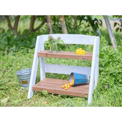 ふるさと納税 小牧市 エイジングアンティーク調 2段ミニラック W[161P18]